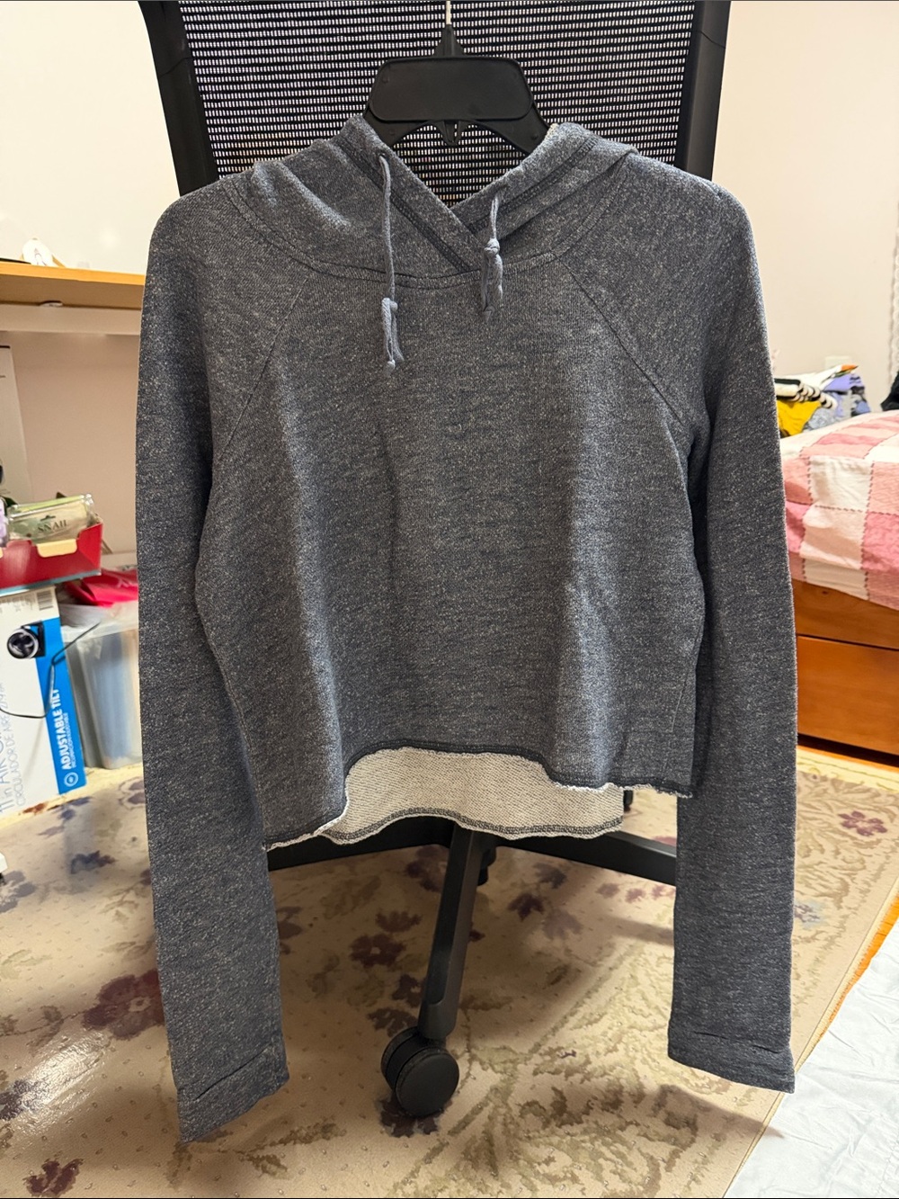 Hollister Blue Pullover Hoodie Size Medium